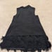 The Limited Sleeveless Blazer, Vest, Dress, Small Black Button Up Fringe Lined