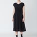 PAS DE CALAIS Pleated Crepe Dress Designer Quite Luxury minimalist Japanese 34/4