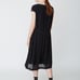 PAS DE CALAIS Pleated Crepe Dress Designer Quite Luxury minimalist Japanese 34/4
