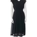 PAS DE CALAIS Pleated Crepe Dress Designer Quite Luxury minimalist Japanese 34/4