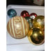Vintage Stamped Shiny Brite Mercury Glass Indent! Christmas Ornament Lot #1