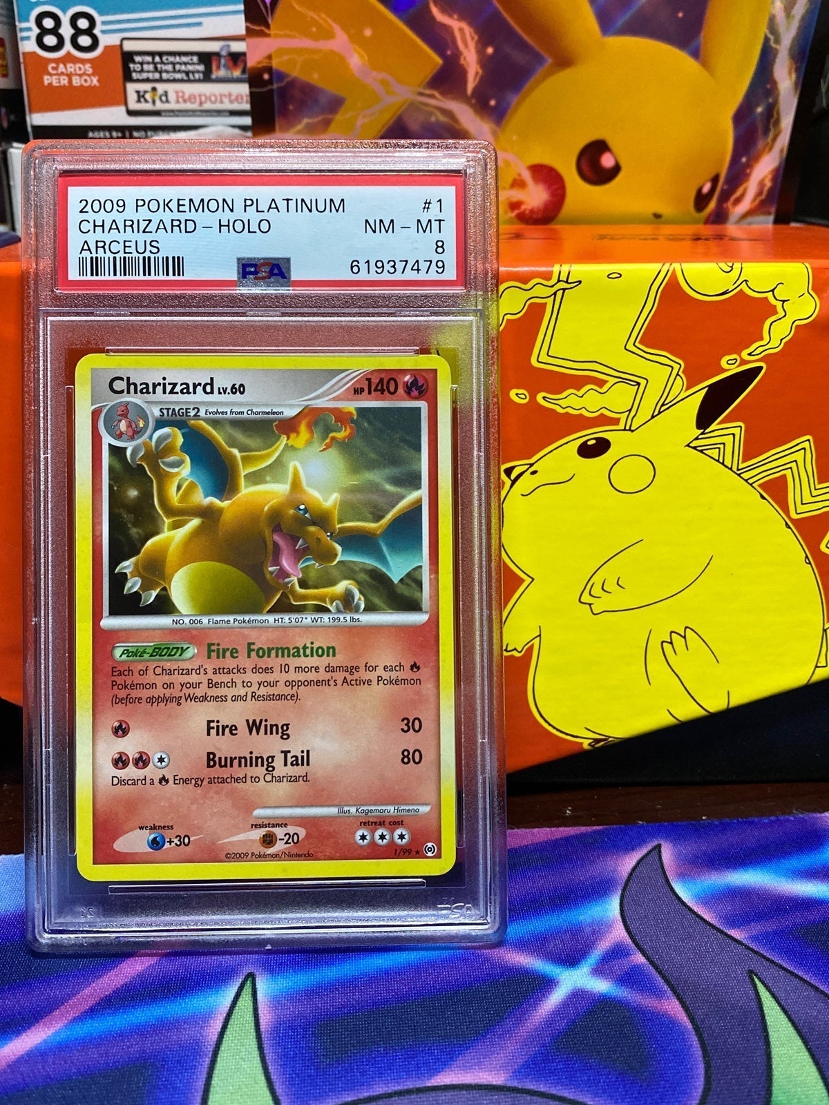 PSA 8 Charizard Arceus Holo