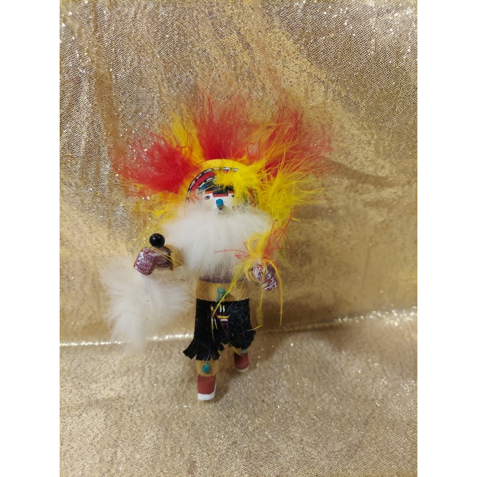 Vintage Kachina Doll Rainbow Ornament Hopi Spirit Dancer 5 Navajo Signed