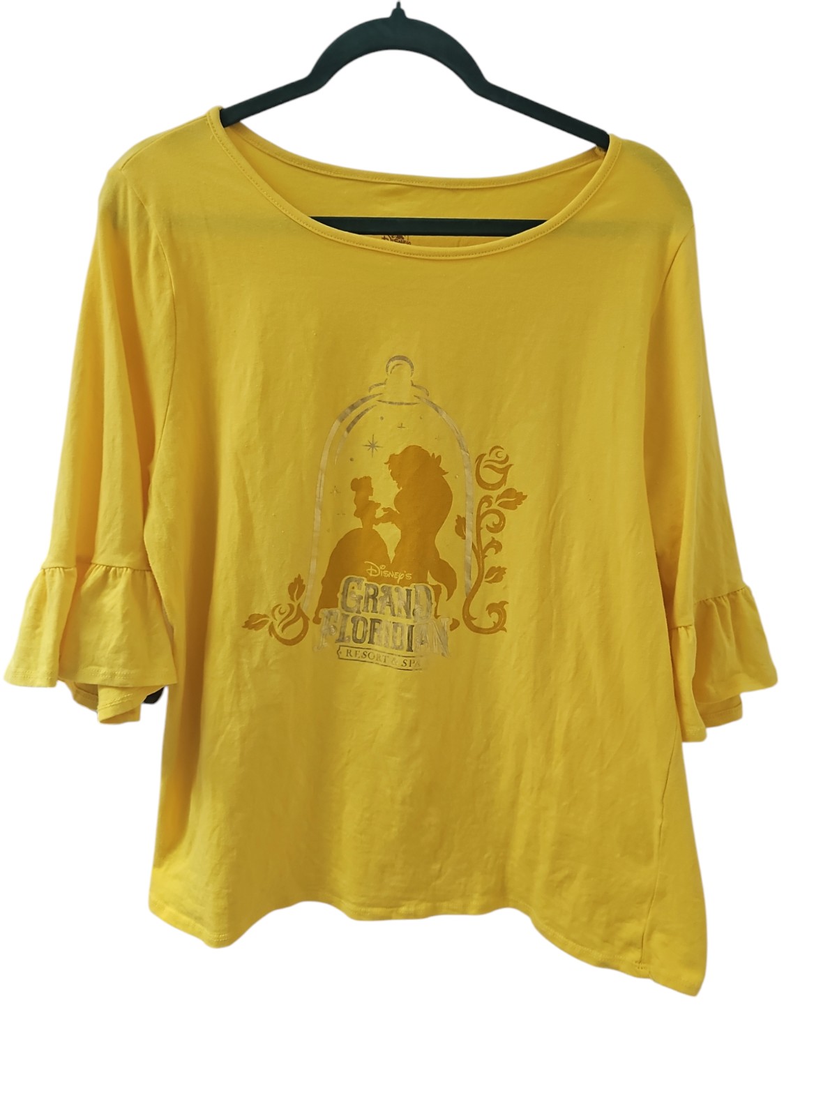 Disney Grand Floridian Beauty and the Beast Enchanted Rose Flutter Sleeve Blouse