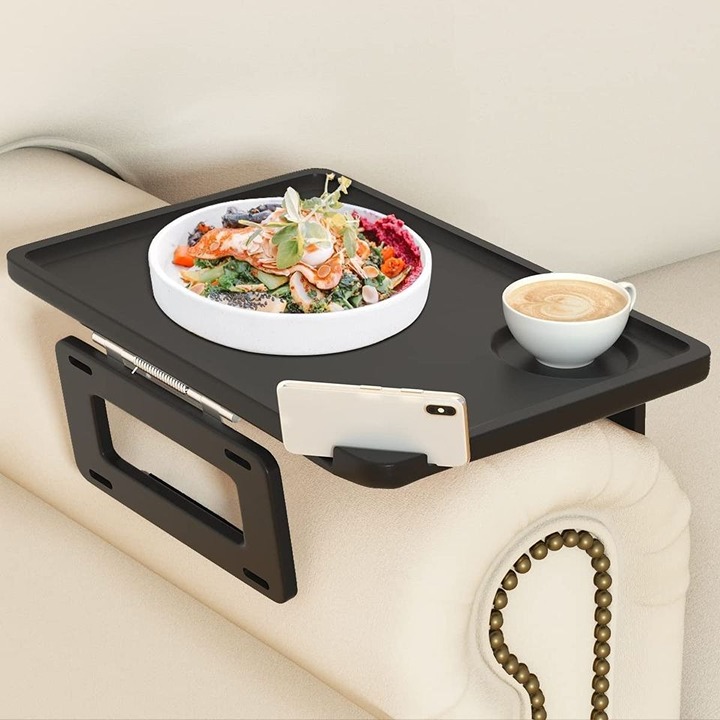 Couch Arm Tray Table Sofa Arm Clip Table,Armrest Tray Table Suitable