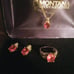 sterling silver jewelry Rubie set
