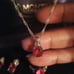 sterling silver jewelry Rubie set