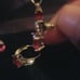 sterling silver jewelry Rubie set