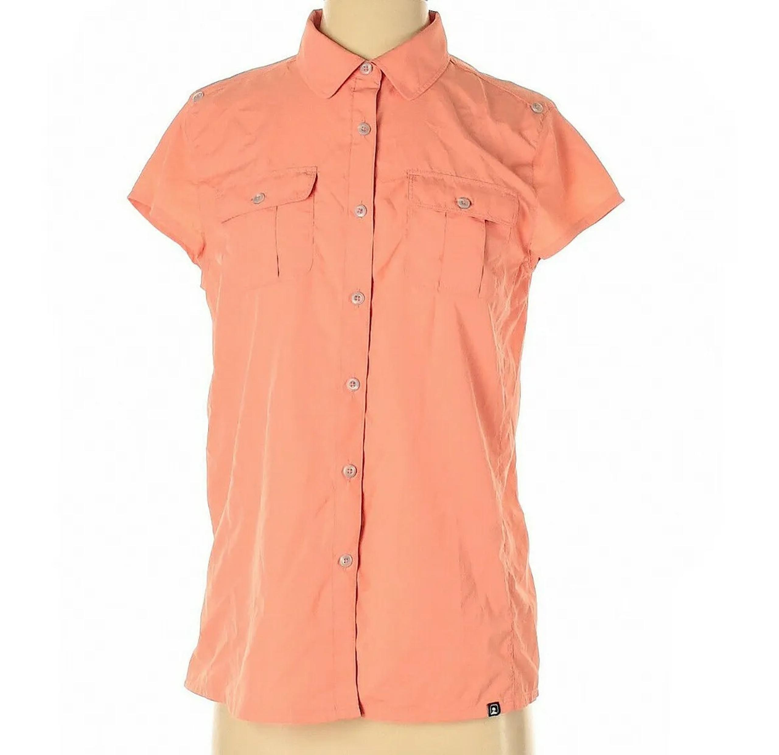 Eastern Mountain Sports shirt Womens Small Sleeves adjust short to sleeveless