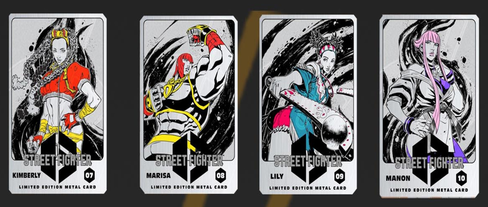 Capcom Street Fighter The Ladies Of Street Fighter 6 Metal Cards Set