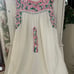 MI Golondrina (Mexico) Liliana Gris Rosa y Verde embrodered dress small