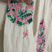 MI Golondrina (Mexico) Liliana Gris Rosa y Verde embrodered dress small