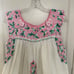 MI Golondrina (Mexico) Liliana Gris Rosa y Verde embrodered dress small