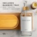 Kitchen Soap Dispenser Set - Glass Soap Dispenser with Pump set of2
