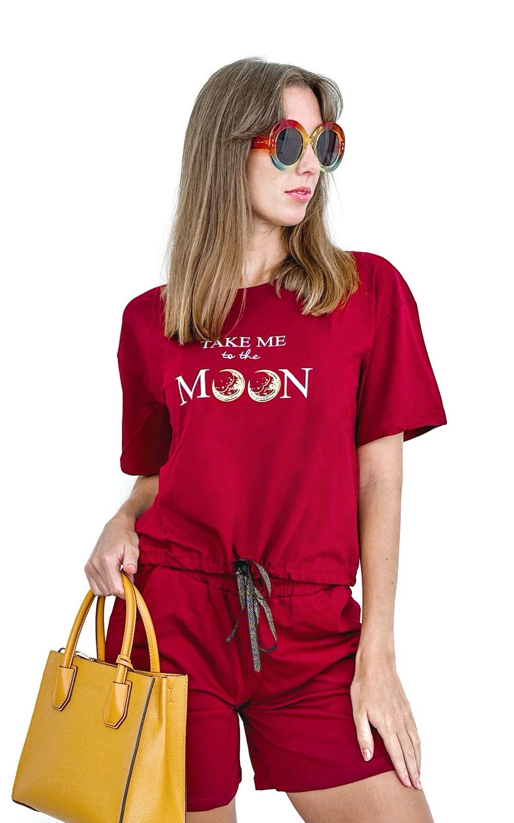 STILYAGI Summer ,sports, for women. Set of 2 pieces, short and T-shirt.