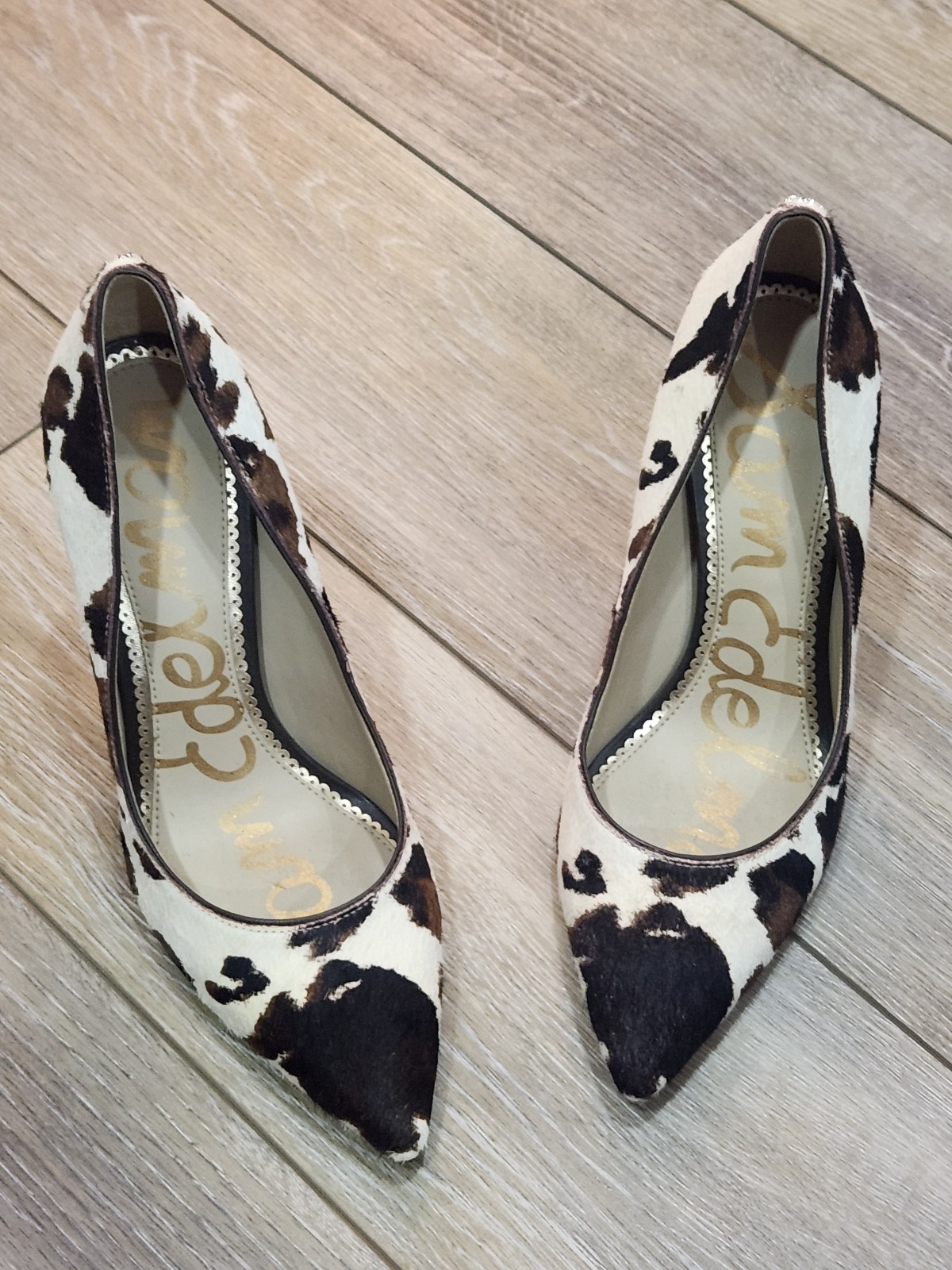 Sam Edelman Hazel Cow Hide Pointed Toe Pumps Size 6