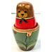Vintage Goldilocks & The Three Bears Hand Painted Wooden Nesting Dolls Set READ