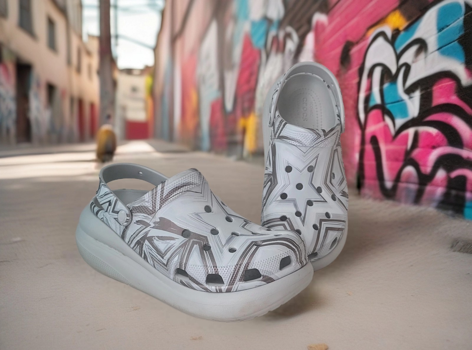 Crocs Clasic Crush Hi-lo Disco Clogs Sz 11