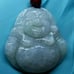 Burmese icy type A jadeite jade pendant.