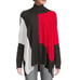 Patrizia Luca Color-block Turtleneck Womens Sweater 0/S Cuff Sleeves Oversized
