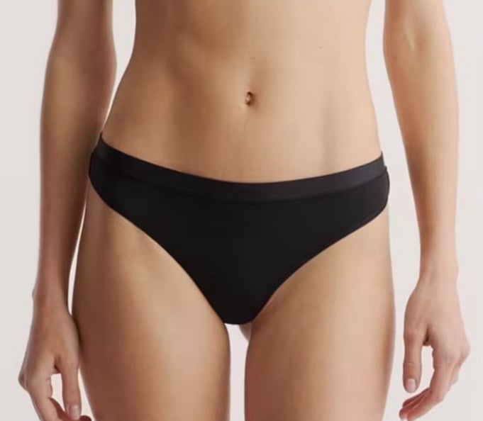 Quince Micromodal Thong (6 pack) black S