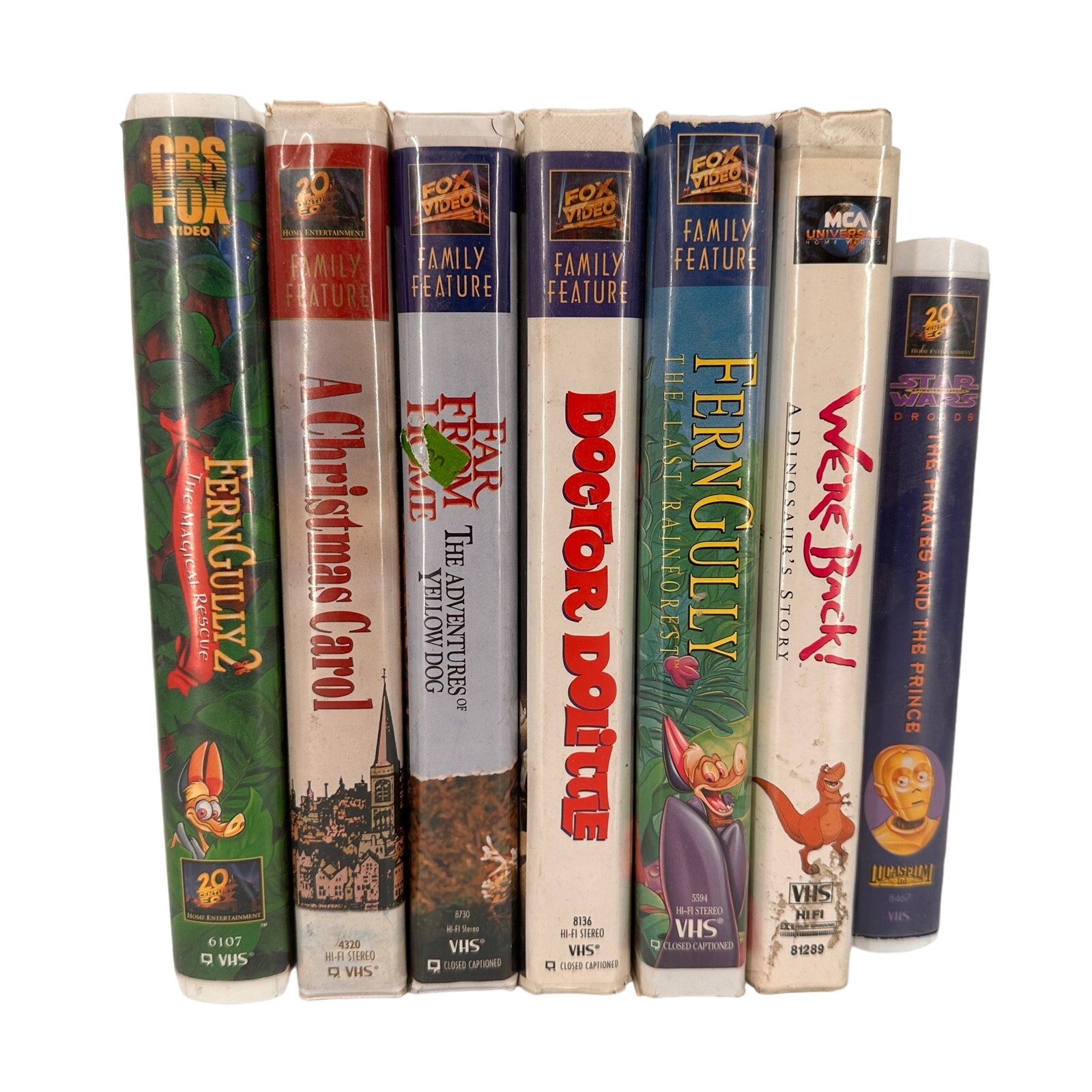 Lot of 7 Vintage VHS Tapes