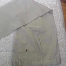 Men,s flat front cotton pants.
