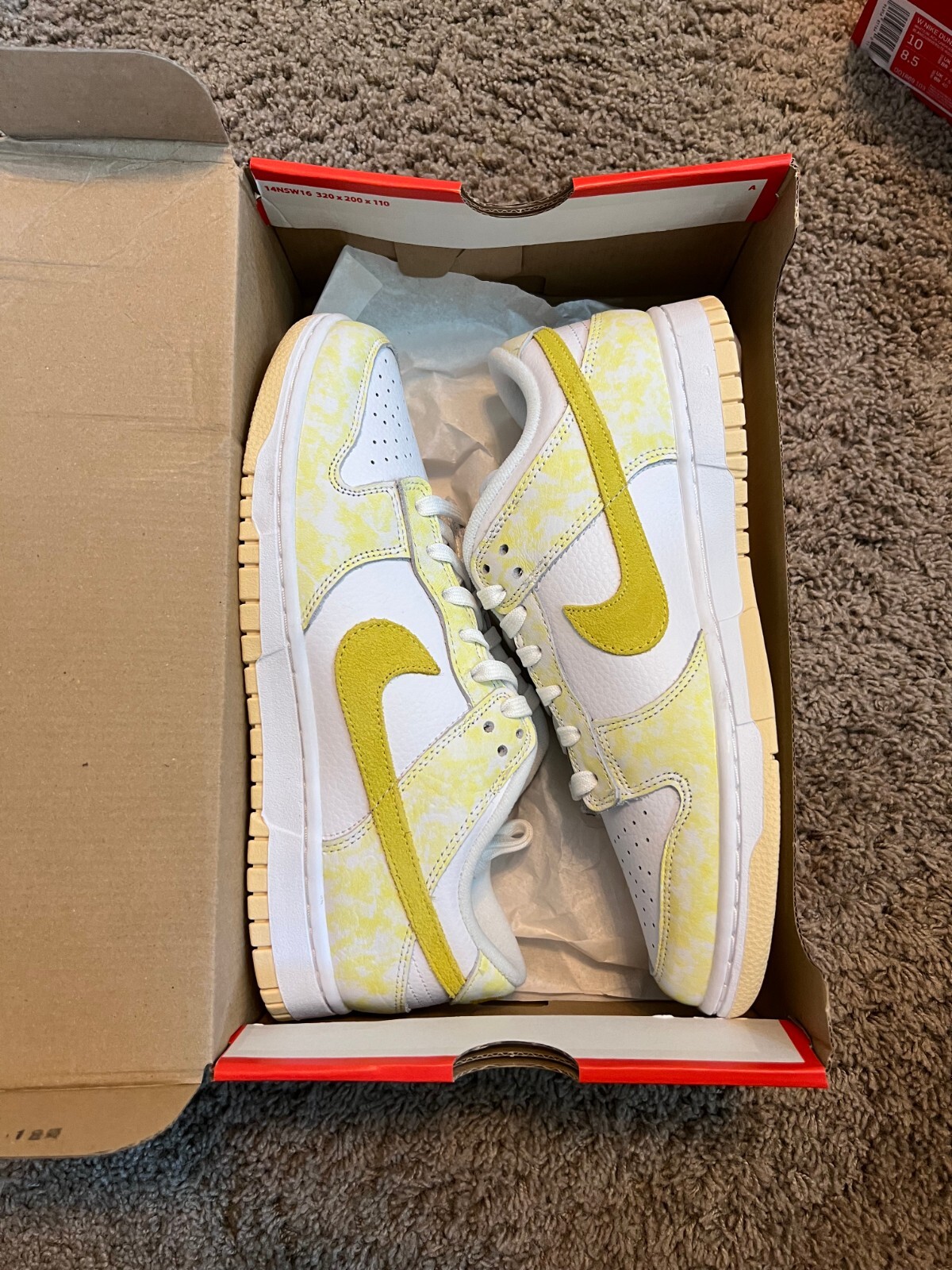 Nike Dunk Low Yellow Strike Size 10W Brand New DM9467-700