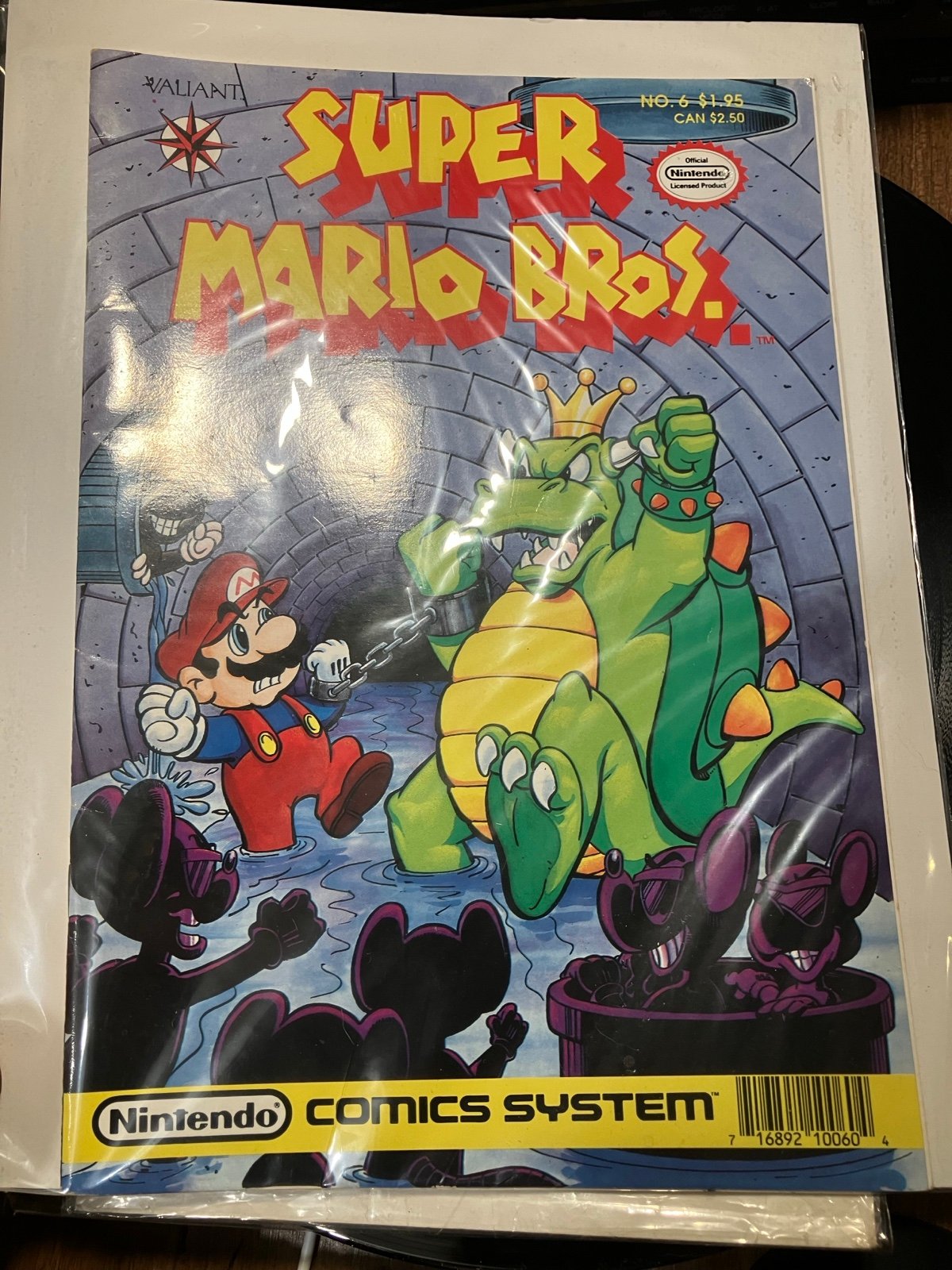 Super Mario Brothers Valiant #6 1990 Nintendo RARE AF!