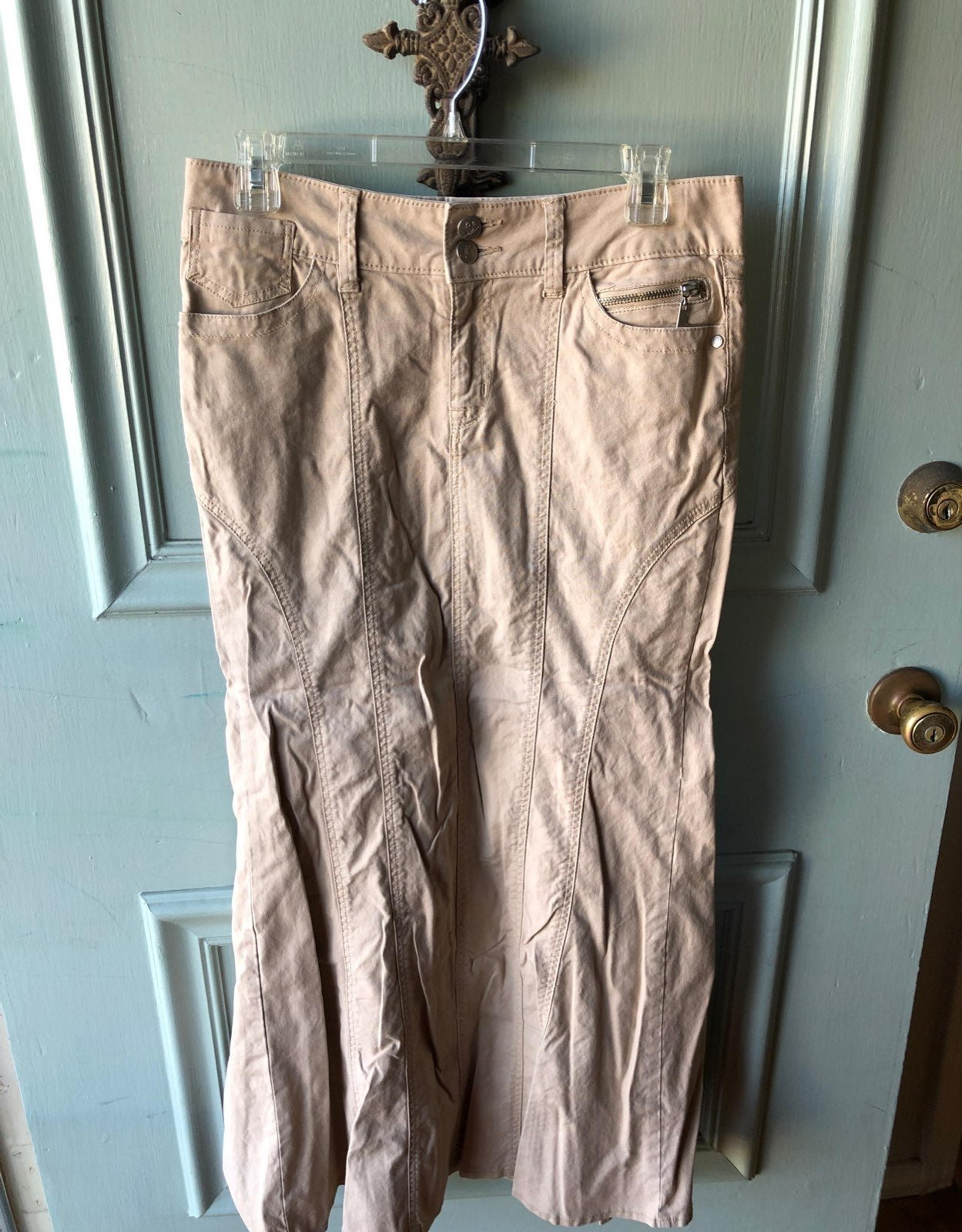 Vintage Bisou Bisou Maxi beige skirt