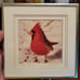 Winter Cardinal Photograph by Phil Rusten Bird Wildlife Framed Art Signed