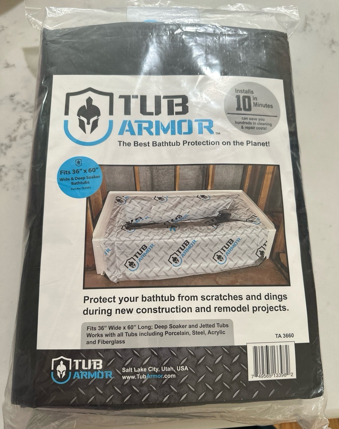 7 packs of Tub armor bathtub protection