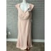 Xscape Women Blush Off Shoulder Crepe Formal Dress Size 18W