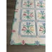 VINTAGE ANTIQUE ORIGINAL HANDMADE FLOWER PATTERN WHITE QUILT 81X79 Arch quilt