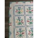 VINTAGE ANTIQUE ORIGINAL HANDMADE FLOWER PATTERN WHITE QUILT 81X79 Arch quilt
