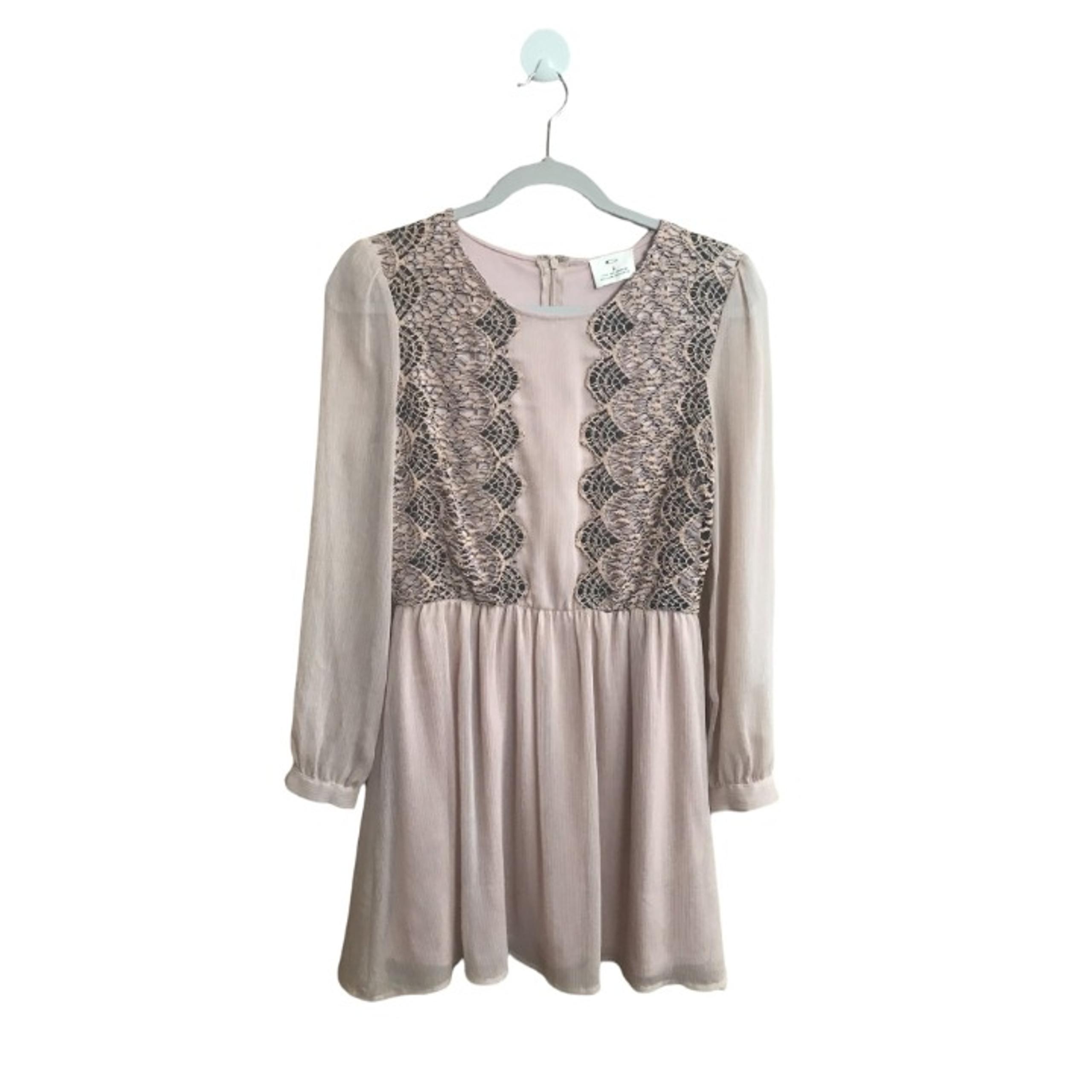 Urban Outfitters Pins & Needles Dress Women Sz 2 Blush Pink Lace Detail