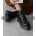 Thick-soled volume sole lace-up short boots L 24-24.5