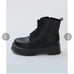 Thick-soled volume sole lace-up short boots L 24-24.5