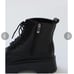 Thick-soled volume sole lace-up short boots L 24-24.5