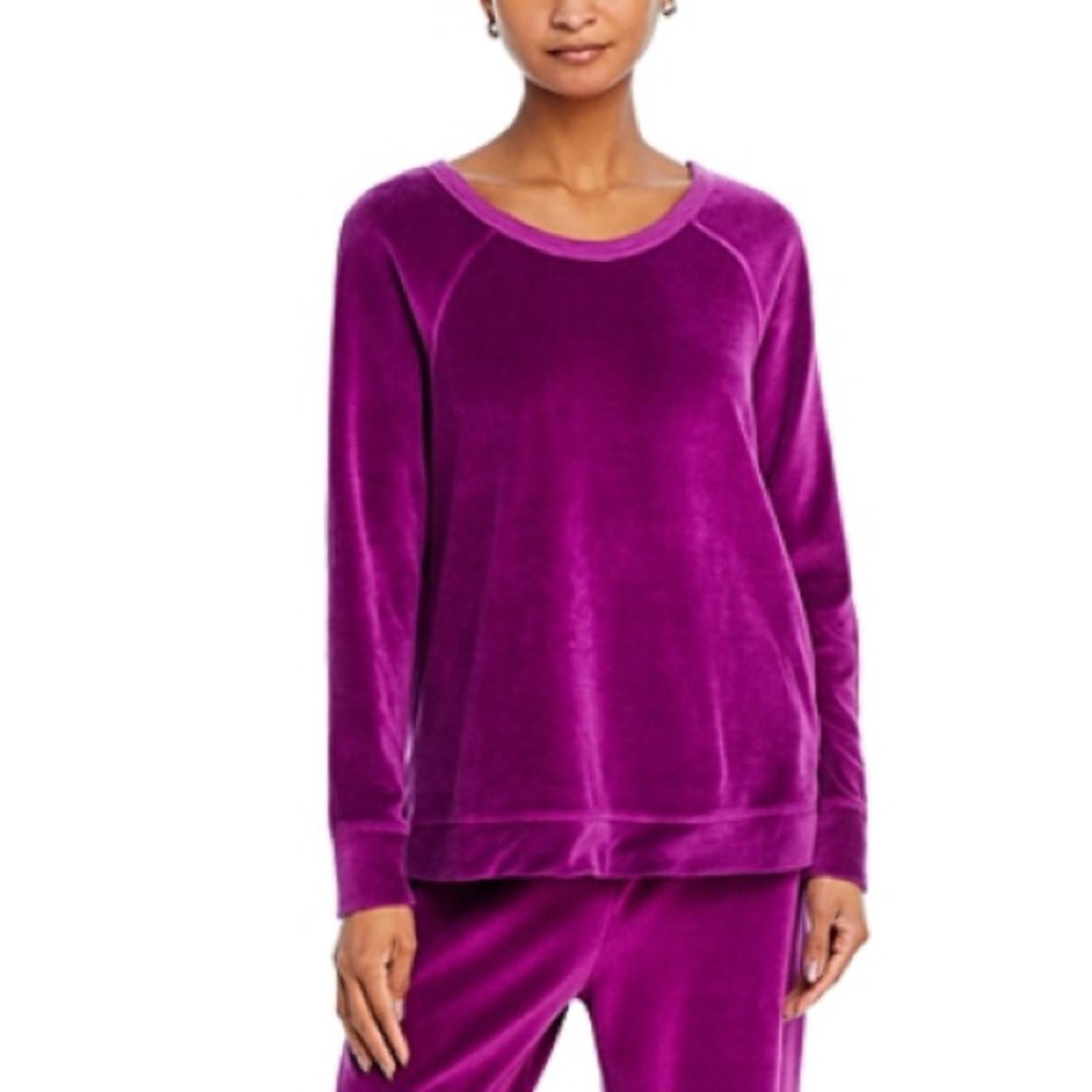 Wilt Velour Raglan Sweatshirt in Magnolia, Size M New w/Tag 150