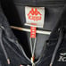 Kappa Stech Black Velvet Rhinestone Jacket Hoodie Women's Small NWT