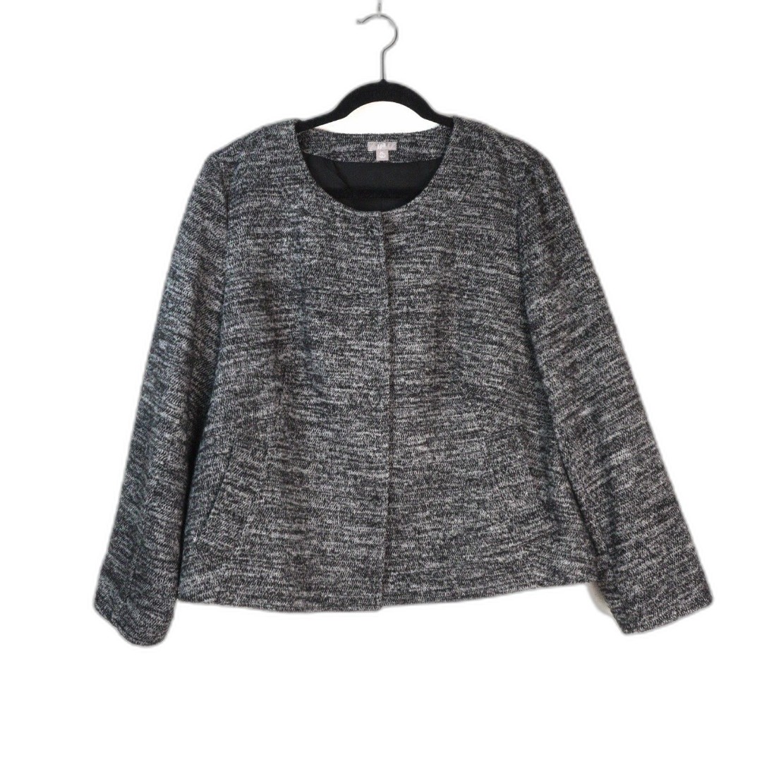 J. Jill Wool Blend Jacket Sz XL EUC Career Office Layering Everyday Spring