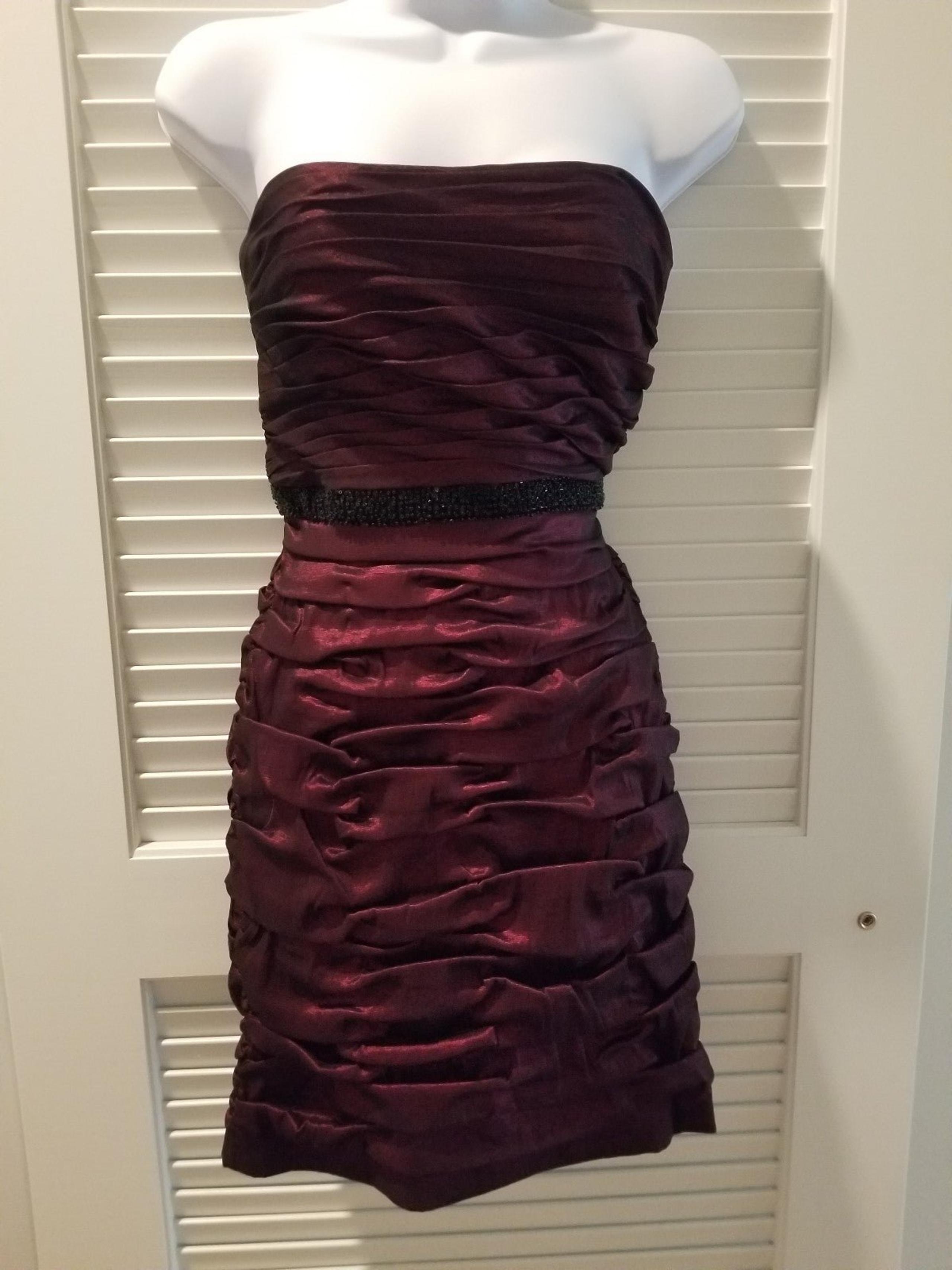 EUC Adrianna Papell Strapless Dress (4)
