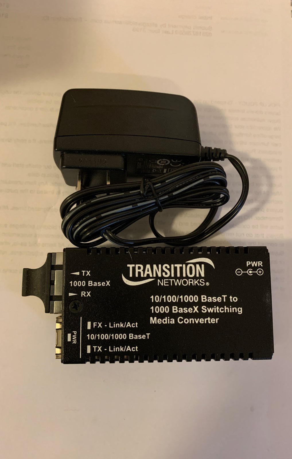 Transition Networks 10/100/1000 Base Swi