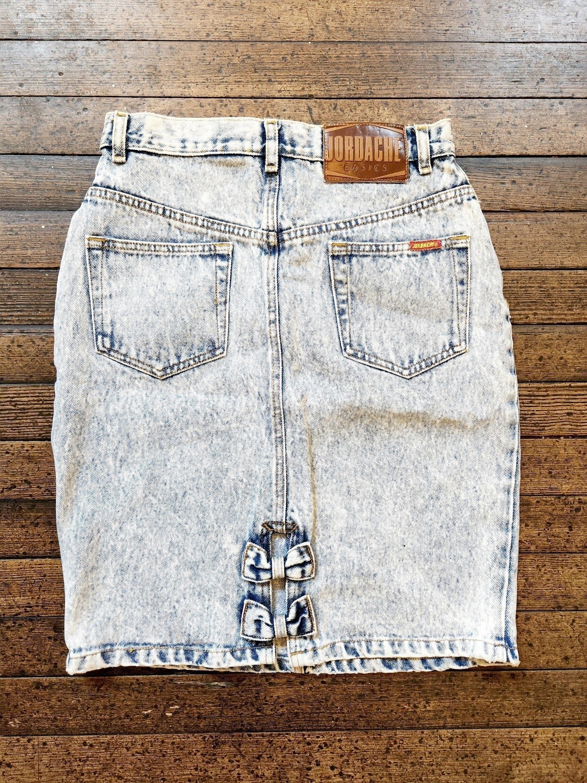 Vintage Denim Stonewash Mini Skirt