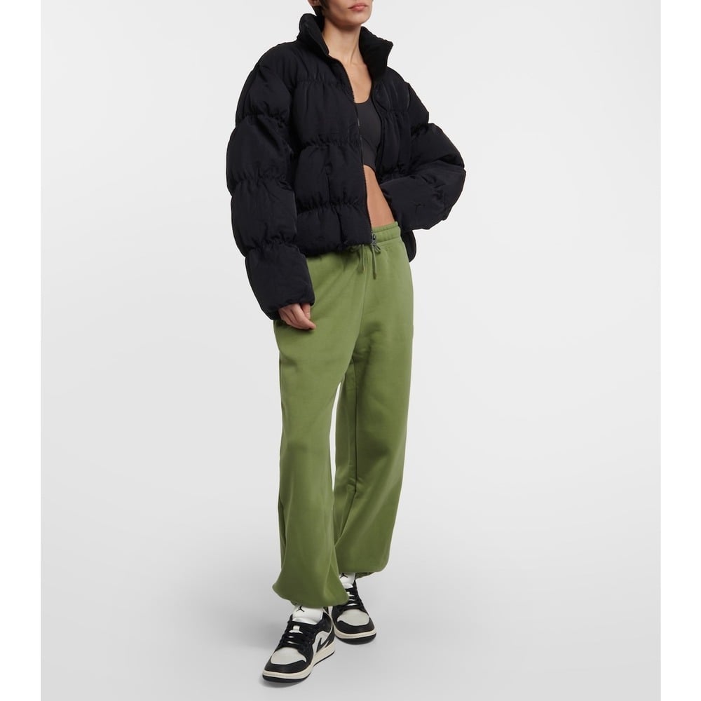 Women's Jordan Flight Essentials Washed Fleece Sweatpants Loose Fit Cotton Large