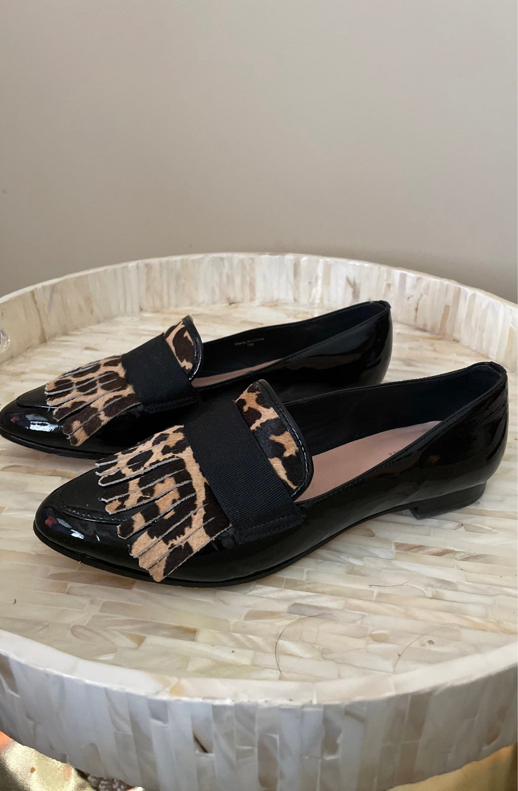 Kate Spade CAYLA Leopard Patent Loafer