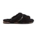 New AQUATALIA women black Alina Genuine Shearling Slippers size 6.5