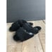 New AQUATALIA women black Alina Genuine Shearling Slippers size 6.5