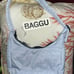 BAGGU Ballet Icons Light Blue & Black Small Nylon Bag NEW NWT